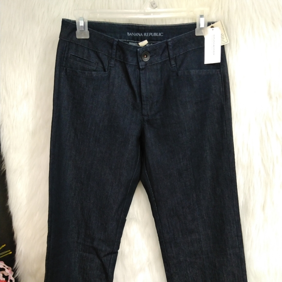 Banana Republic Blue Denim straight Leg Jeans Size 26 - Picture 6 of 15
